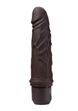 Load image into Gallery viewer, Dr. Skin Silicone Dr. Robert Vibrating Dildo 7in - Chocolate
