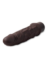Load image into Gallery viewer, Dr. Skin Silicone Dr. Robert Vibrating Dildo 7in - Chocolate
