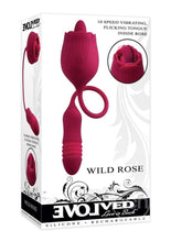 Load image into Gallery viewer, EVOLVED: Wild Rose Rechargeable Silicone Clitoral Stimulator
