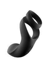 Load image into Gallery viewer, SVAKOM: Benedict Double Ring Perinium Stimulator Cock Ring - Black
