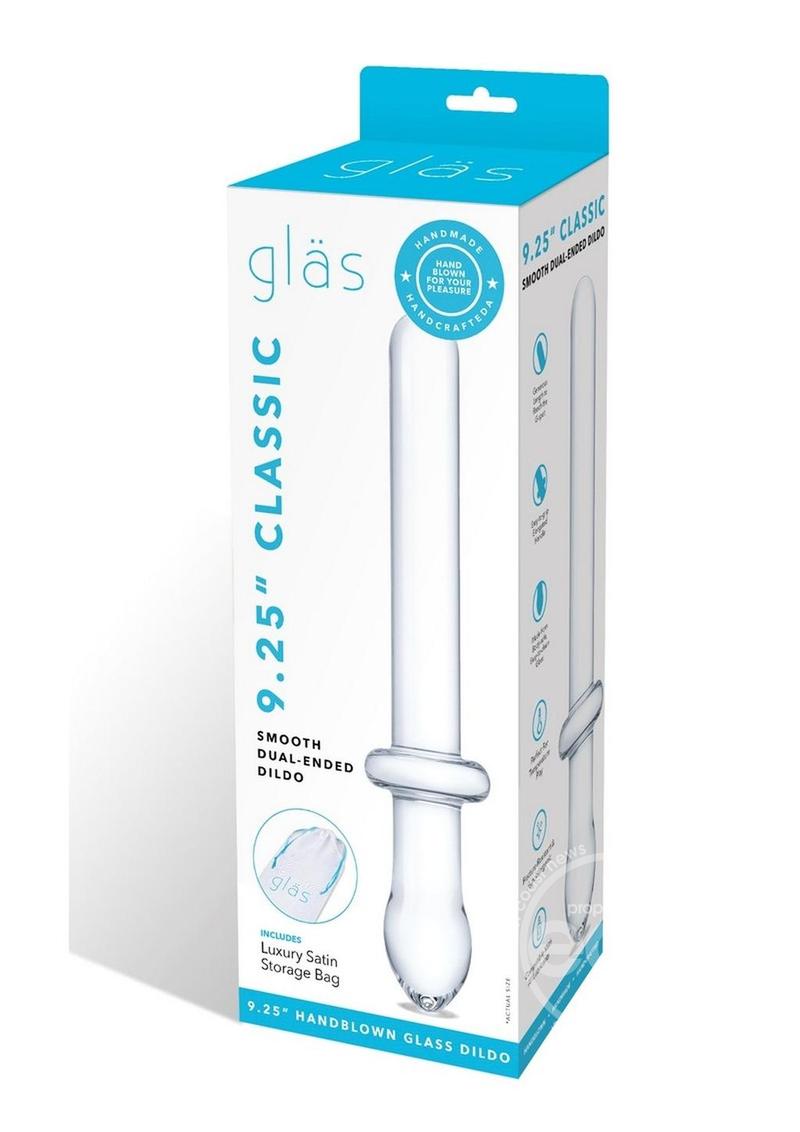 Glas Classic Smooth Dual-Ended Dildo 9.25in