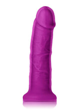Load image into Gallery viewer, Colours Dual Density Girth Silicone Dildo 7in - Purple
