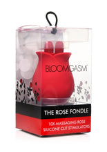 Load image into Gallery viewer, Bloomgasm : The Rose Fondle - 10x Silicone Rechargeable Massaging Rose Clit Stimulator
