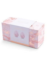 Load image into Gallery viewer, Le Wand Crystal Yoni Eggs Silicone Kegal Balls - Rose Quartz
