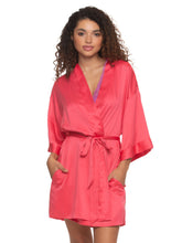 Load image into Gallery viewer, Felina LINGERIE: 75025 Muse Satin Robe - Rouge Red
