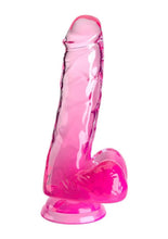 Load image into Gallery viewer, King Cock Clear Dildo with Balls 6in
