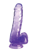 Load image into Gallery viewer, King Cock Clear Dildo with Balls 6in
