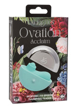 Load image into Gallery viewer, Ovation: Acclaim Rechargeable Silicone Thumping Clitoral Stimulator - Blue
