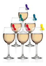 Load image into Gallery viewer, Candyprints Super Fun Penis Cocktail Markers (6 per Set) - Assorted Colors
