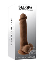 Load image into Gallery viewer, Selopa Natural Feel Dildo 6.5in with Balls [In Vanilla &amp; Chocolate]
