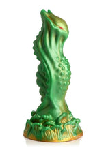 Load image into Gallery viewer, Creature Cocks Nebula Alien Silicone Dildo - Green/Gold/Red
