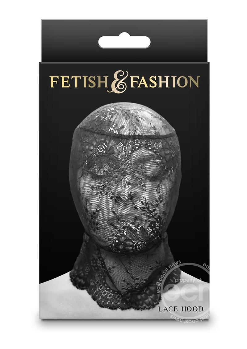 Fetish & Fashion Lace Hood - Black