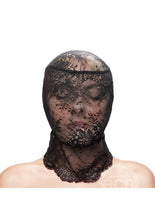 Load image into Gallery viewer, Fetish &amp; Fashion Lace Hood - Black
