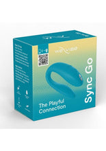 Load image into Gallery viewer, We-Vibe Sync Go App Control Rechargeable Silicone Couples Vibrator - Turquoise
