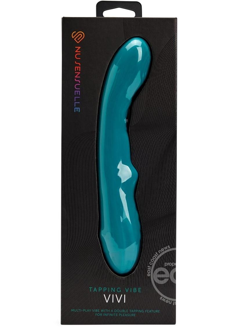 Nu Sensuelle Vivi Rechargeable Silicone Double Tapping Vibrator with Clitoral Stimulation