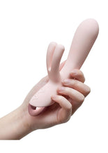 Load image into Gallery viewer, ELORA Rechargeable Silicone Rabbit Vibrator - Pink
