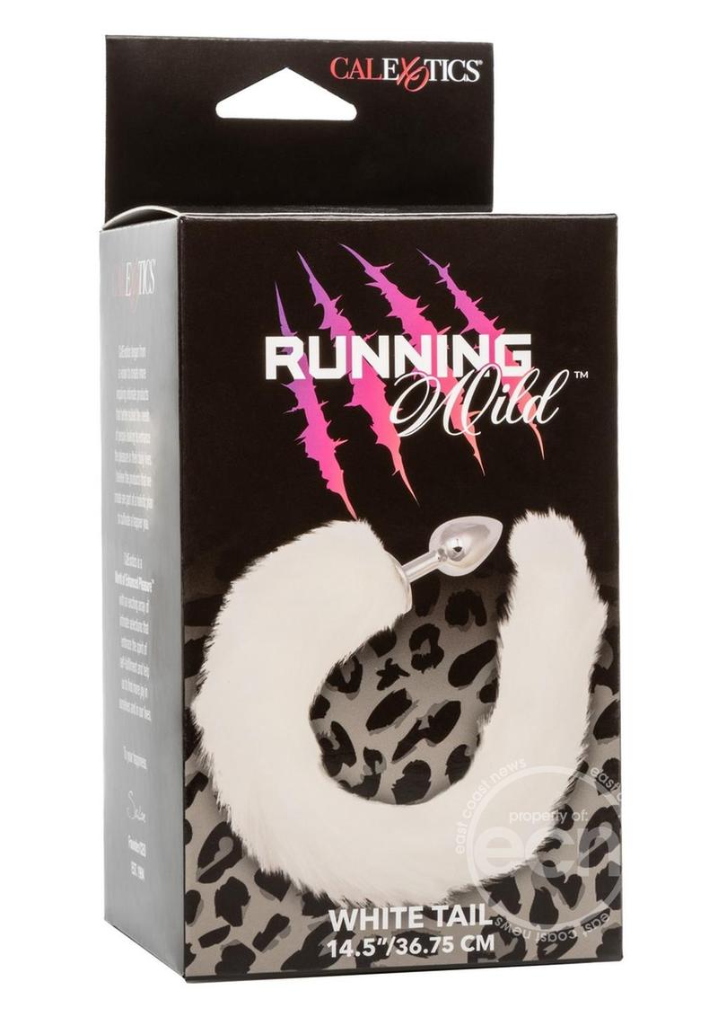 Running Wild Faux Fur Tail and Metallic Anal Plug [Available in 3 Different Colours]