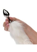 Load image into Gallery viewer, Running Wild Faux Fur Tail and Metallic Anal Plug [Available in 3 Different Colours]
