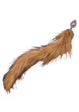 Load image into Gallery viewer, Running Wild Faux Fur Tail and Metallic Anal Plug [Available in 3 Different Colours]
