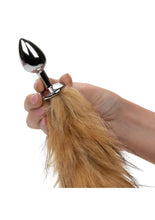 Load image into Gallery viewer, Running Wild Faux Fur Tail and Metallic Anal Plug [Available in 3 Different Colours]
