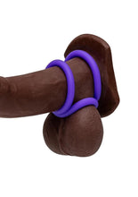 Load image into Gallery viewer, Romp Remix Trio Silicone Cock Rings (3 Piece) - Purple
