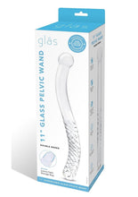 Load image into Gallery viewer, Glas 11”  Pelvic Glass Wand Double Ended - Clear
