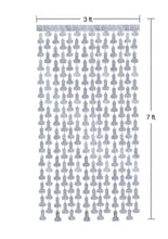 Load image into Gallery viewer, Glitterati Disco Penis Curtains (2 Each 6ft. Panels) - Silver/Black
