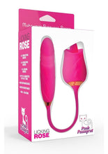Load image into Gallery viewer, Pink Pussycat : Vibrating Licking Rechargeable Silicone Rose with Remote Control - Pink
