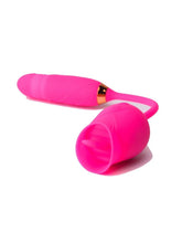 Load image into Gallery viewer, Pink Pussycat : Vibrating Licking Rechargeable Silicone Rose with Remote Control - Pink
