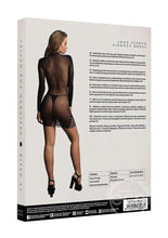 Load image into Gallery viewer, Le Desir Long Sleeve Fishnet Dress - O/S - Black
