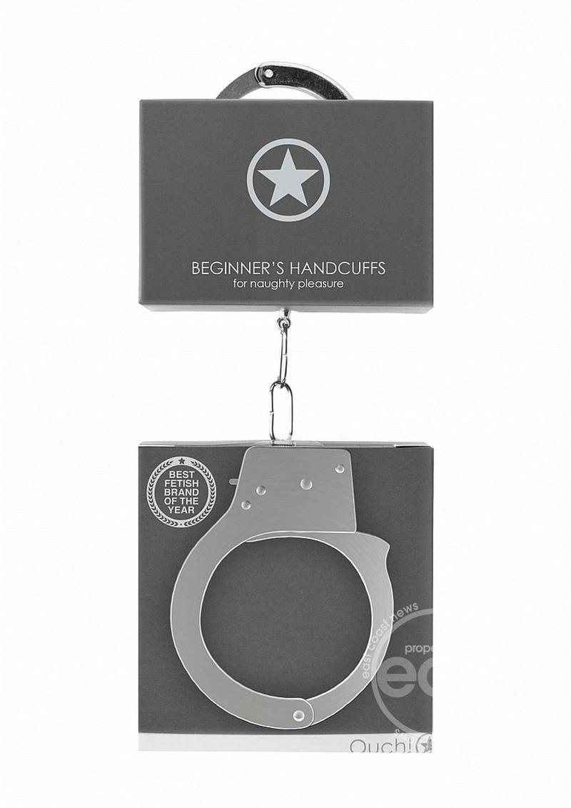 Ouch! Beginners Handcuffs Metal - Silver