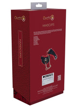 Load image into Gallery viewer, Ouch! Milan Collection Handcuffs - Black/Red
