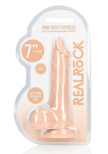 Load image into Gallery viewer, RealRock Skin Realistic Dildo with Balls 7in - Vanilla

