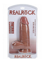 Load image into Gallery viewer, RealRock Ultra Realistic Skin Extra Thick with Balls 9in - Caramel

