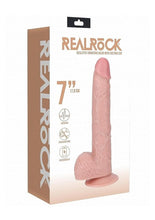 Load image into Gallery viewer, RealRock Vibrating Cock with Balls 7in - Vanilla
