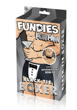Load image into Gallery viewer, Fundies Black Tie Tuxedo With Bow Tie - OS
