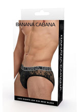 Load image into Gallery viewer, Banana Cabana Lace Nights Low Rise Brief
