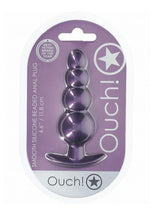 Load image into Gallery viewer, Ouch! Beaded Anal Plug Silicone - Metallic Purple
