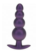 Load image into Gallery viewer, Ouch! Beaded Anal Plug Silicone - Metallic Purple
