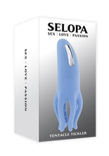 Load image into Gallery viewer, Selopa Tentacle Tickler Rechargeable Silicone Clitoral Stimulator - Blue

