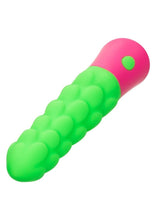 Load image into Gallery viewer, Rave Ripple Rechargeable Silicone Vibrator - Green/Pink
