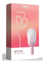 Load image into Gallery viewer, Bite Me Sucking Tapping &amp; Vibrating Silicone Rechargeable Cream Pop Stimulator

