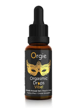 Load image into Gallery viewer, Orgie Orgasmic Drops Vibe! - Tingling Clitoral Arousal Serum .5ml (Peach in Syrup) Pleasure Enhancer
