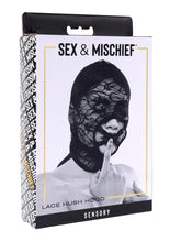 Load image into Gallery viewer, Sex &amp; Mischief Lace Hush Hood - Black
