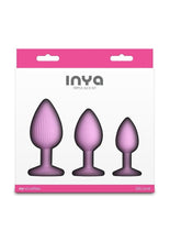 Load image into Gallery viewer, INYA Triple Ace Kit Silicone Lube Channel Anal Plugs (3 Piece) - Pink
