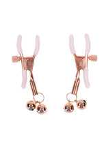 Load image into Gallery viewer, Sex &amp; Mischief Peaches N CreaMe Bell Nipple Clamps - Rose Gold

