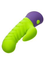 Load image into Gallery viewer, Rave Dragon G Rechargeable Silicone Rabbit Vibrator - Green/Purple
