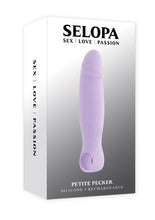 Load image into Gallery viewer, Selopa Petite Pecker Rechargeable Silicone Vibrator - Purple
