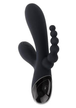 Load image into Gallery viewer, Selopa Triple Aces Rechargeable Silicone Triple Rabbit Vibrator - Black
