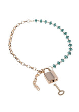 Load image into Gallery viewer, Sex &amp; Mischief Indica Crystal Day Collar - Green/Gold
